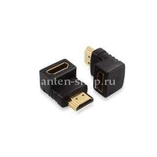 Переходник HDMI гнездо / HDMI штекер УГЛОВОЙ